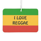 RASTAFARIフラグの色+あなたのアイディア カーエアーフレッシュナー (裏面)