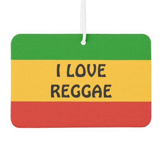 RASTAFARIフラグの色+あなたのアイディア カーエアーフレッシュナー (正面)