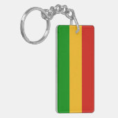 RASTAFARIフラグの色+あなたのアイディア キーホルダー (正面左)