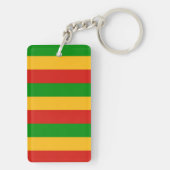RASTAFARIフラグの色+あなたのアイディア キーホルダー (裏面)