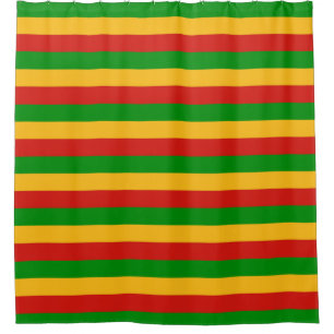 RASTAFARIフラグの色+あなたのアイディア シャワーカーテン