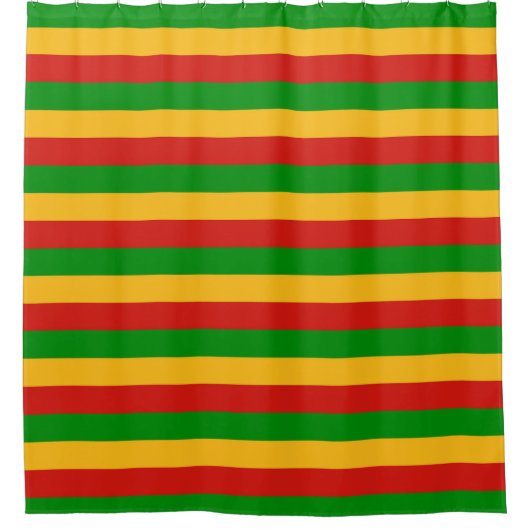 RASTAFARIフラグの色+あなたのアイディア シャワーカーテン (正面)