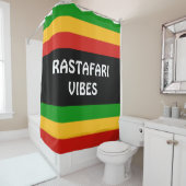 RASTAFARIフラグの色+あなたのアイディア シャワーカーテン (インサイチュ)