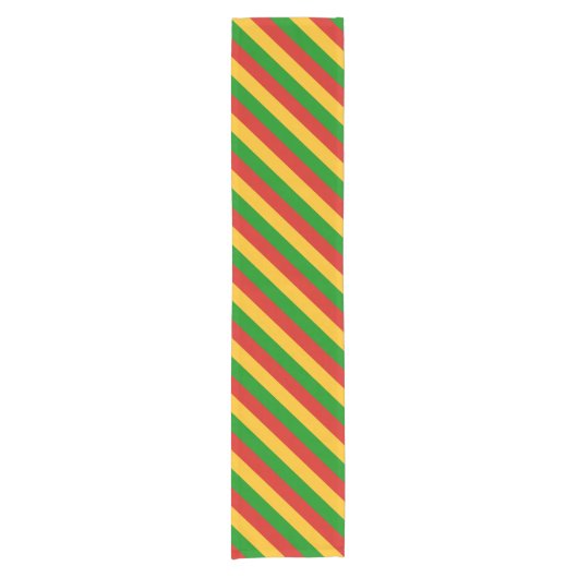 RASTAFARIフラグの色+あなたのアイディア ショートテーブルランナー (正面)