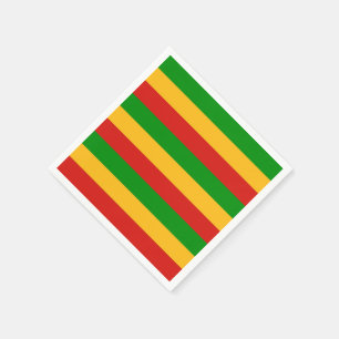 RASTAFARIフラグの色+あなたのアイディア スタンダードカクテルナプキン