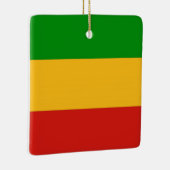 RASTAFARIフラグの色+あなたのアイディア セラミックオーナメント (右)