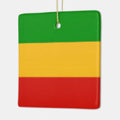 RASTAFARIフラグの色+あなたのアイディア セラミックオーナメント (左)