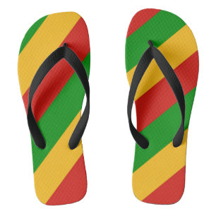 RASTAFARIフラグの色+あなたのアイディア ビーチサンダル