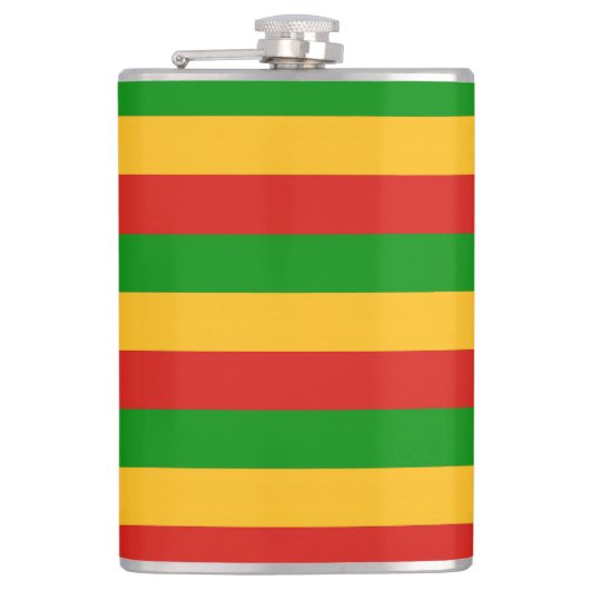 RASTAFARIフラグの色+あなたのアイディア フラスク (正面)
