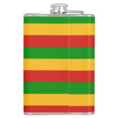 RASTAFARIフラグの色+あなたのアイディア フラスク (裏面)