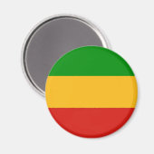 RASTAFARIフラグの色+あなたのアイディア マグネット (正面/裏面)