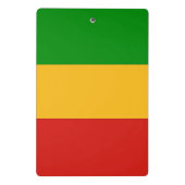 RASTAFARIフラグの色+あなたのアイディア ミニクリップボード (裏面)