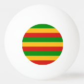 RASTAFARIフラグの色+あなたのアイディア 卓球ボール (裏面)