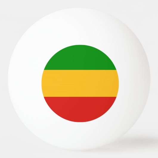 RASTAFARIフラグの色+あなたのアイディア 卓球ボール (正面)