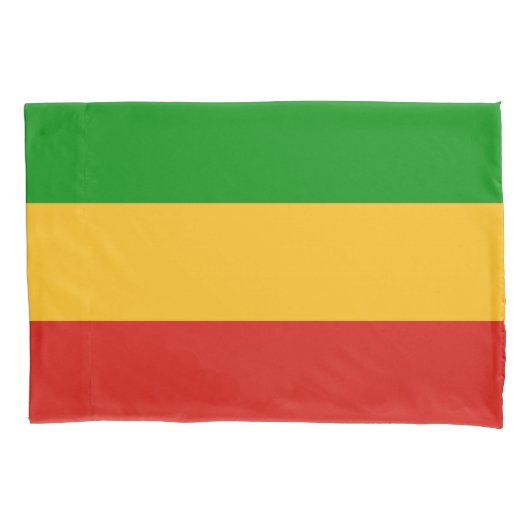 RASTAFARIフラグの色+あなたのアイディア 枕カバー (正面)