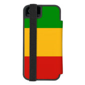 RASTAFARIフラグの色+あなたのアイディア INCIPIO iPhoneウォレットケース (フォリオ裏面)
