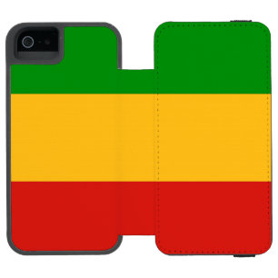 RASTAFARIフラグの色+あなたのアイディア iPhone SE/5/5sウォレットケース