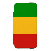 RASTAFARIフラグの色+あなたのアイディア INCIPIO iPhoneウォレットケース (フォリオ 正面)