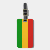 RASTAFARIフラグの色+テキスト ラゲッジタグ (正面縦)