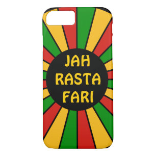 RASTAFARIフラッグボタンレイ+サインまたは文字 iPhone 8/7ケース