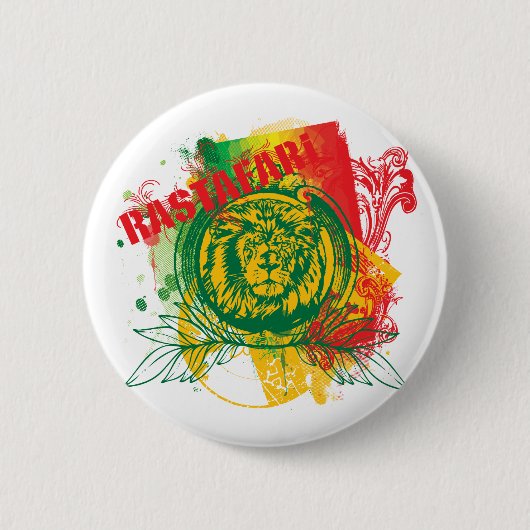 Rastafariボタン 缶バッジ (正面)
