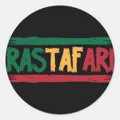 Rastafari ラウンドシール (正面)