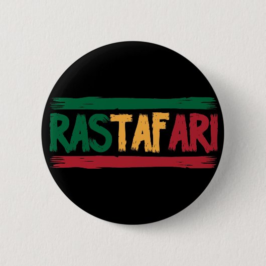 Rastafari 缶バッジ (正面)