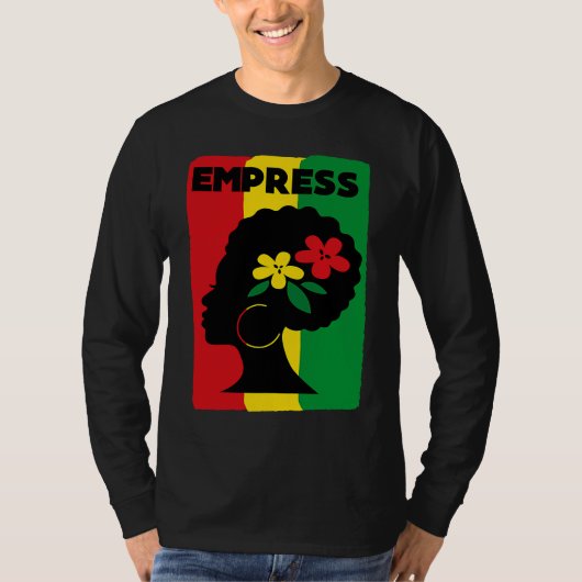 Rastafari Empress Jamaica Souvenir Rasta Roots Reg Tシャツ (正面)