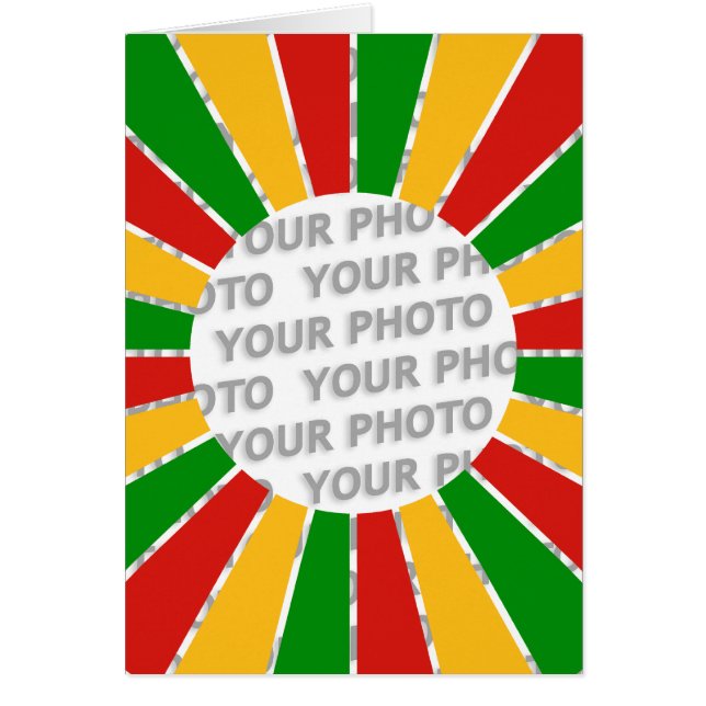 RASTAFARI FLAGボタンレイ+サインまたは写真 (正面)