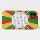 RASTAFARI FLAGボタンレイ+サインまたは写真 Case-Mate iPhoneケース (裏面(横))