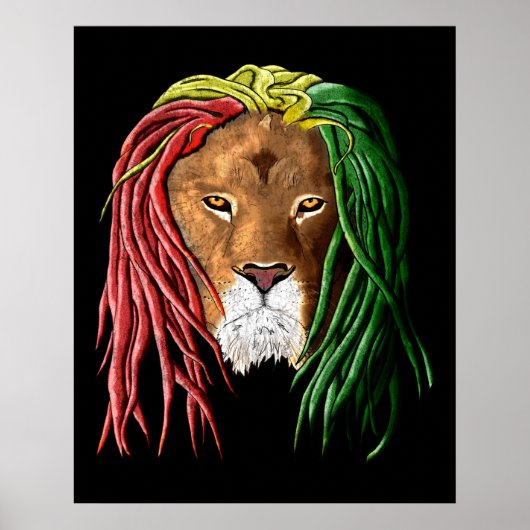 Rastafari Lion ポスター (正面)