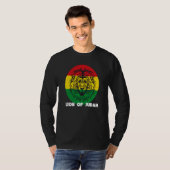 Rastafari Lion Head Jamaica Souvenir Rasta Roots R Tシャツ (正面フル)