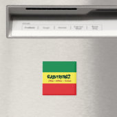 Rastafari Lives Rules Magnet マグネット (インサイチュ (食洗機))