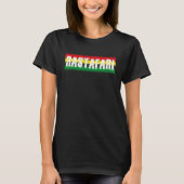 Rastafari Stripes Jamaica Souvenir Rasta Roots Reg Tシャツ (正面)