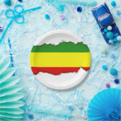 Rastafarianのプライドの旗 ペーパープレート (パーティー)