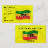 Rastafarianの編集可能名刺 名刺 (正面/裏面)