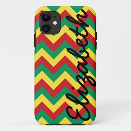 Rastafarianシェブロン Case-Mate iPhoneケース (裏面)