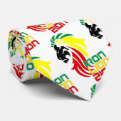 rastafarianレゲエジャマイカの旗はライオンのzionを着色します ネクタイ (ロール)
