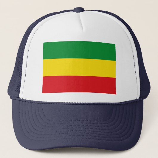 Rastafarian Flag Rasta Ethiopian キャップ (正面)