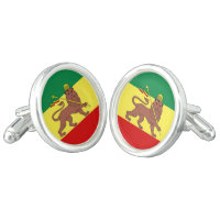 Rastafariのレゲエ音楽旗 カフスボタン | Zazzle.co.jp