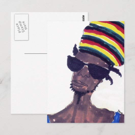 rastaman ポストカード (正面/裏面)