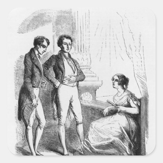 Rastignacは夫人にde Nucingen導入しました スクエアシール (正面)