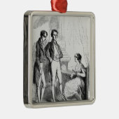 Rastignacは夫人にde Nucingen導入しました メタルオーナメント (右)