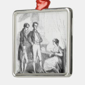 Rastignacは夫人にde Nucingen導入しました メタルオーナメント (左)