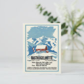 Rastkogelhutte Germany Vintage Poster 1938 ポストカード (スタンド正面)