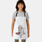 Rat as Cook with Pan & Cooking hat エプロン (インサイチュ)