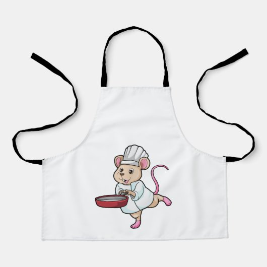Rat as Cook with Pan & Cooking hat エプロン (正面)