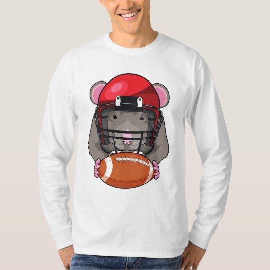 Rat at Football Sports Tシャツ (正面)