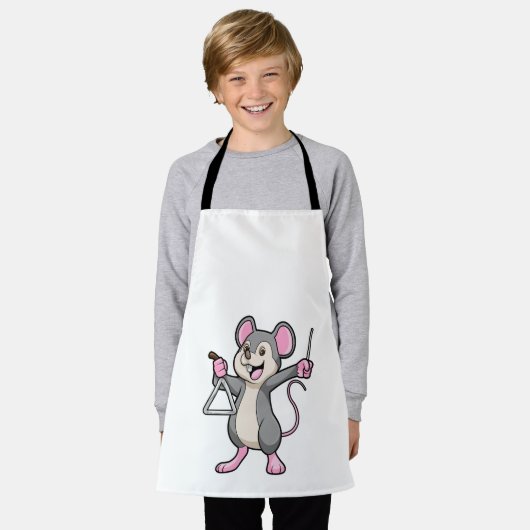 Rat at Music with Triangel エプロン (着用した状態)