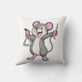 Rat at Music with Triangel クッション (裏面)